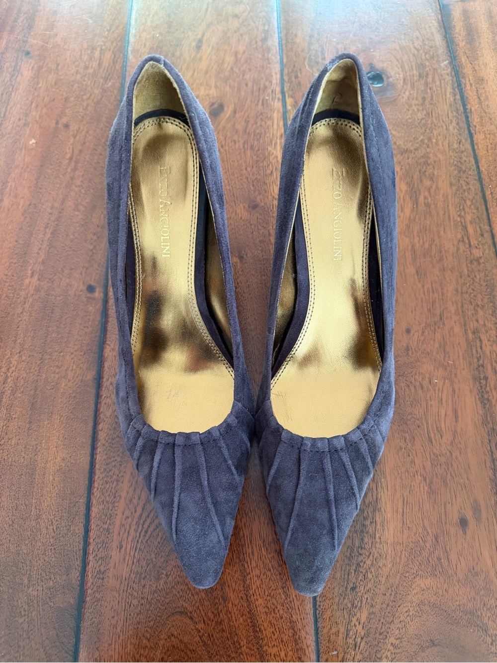 Enzo Angiolini Suede Kitten Heels